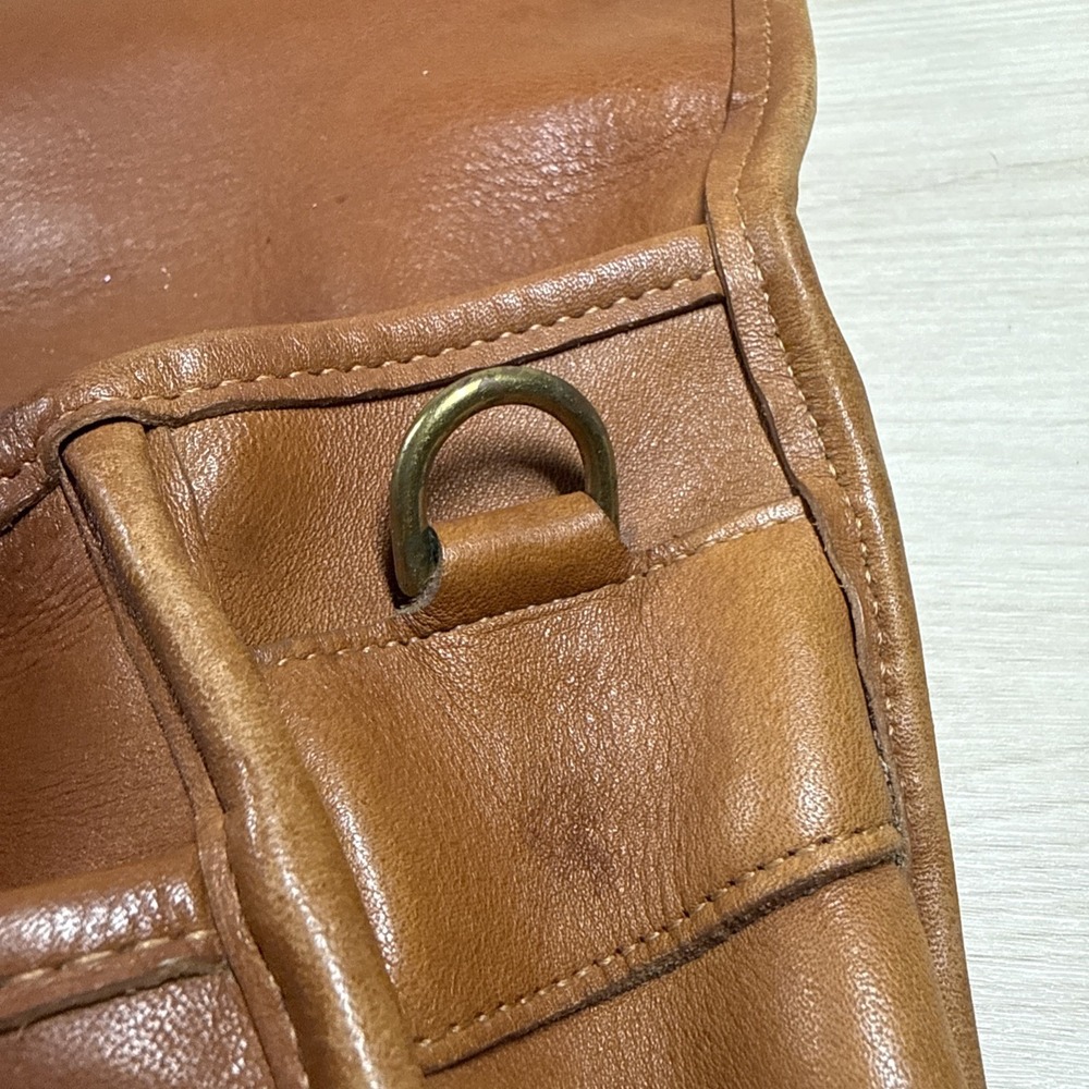 Vintage Coach Morgan Brown Smooth Leather Briefcase Bag No Shoulder Strap - Picture 16 of 16